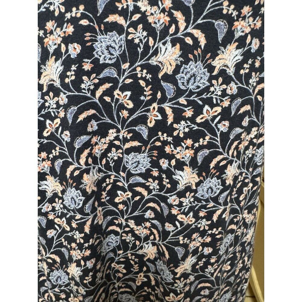 Jill Floral Midi Dress Womens M Pockets Stretch Knit - Picture 5 of 5
